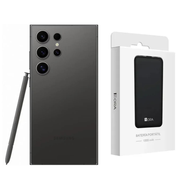 Samsung S24 Ultra 512GB Negro Nuevo + Batería Hora 10000mAh.