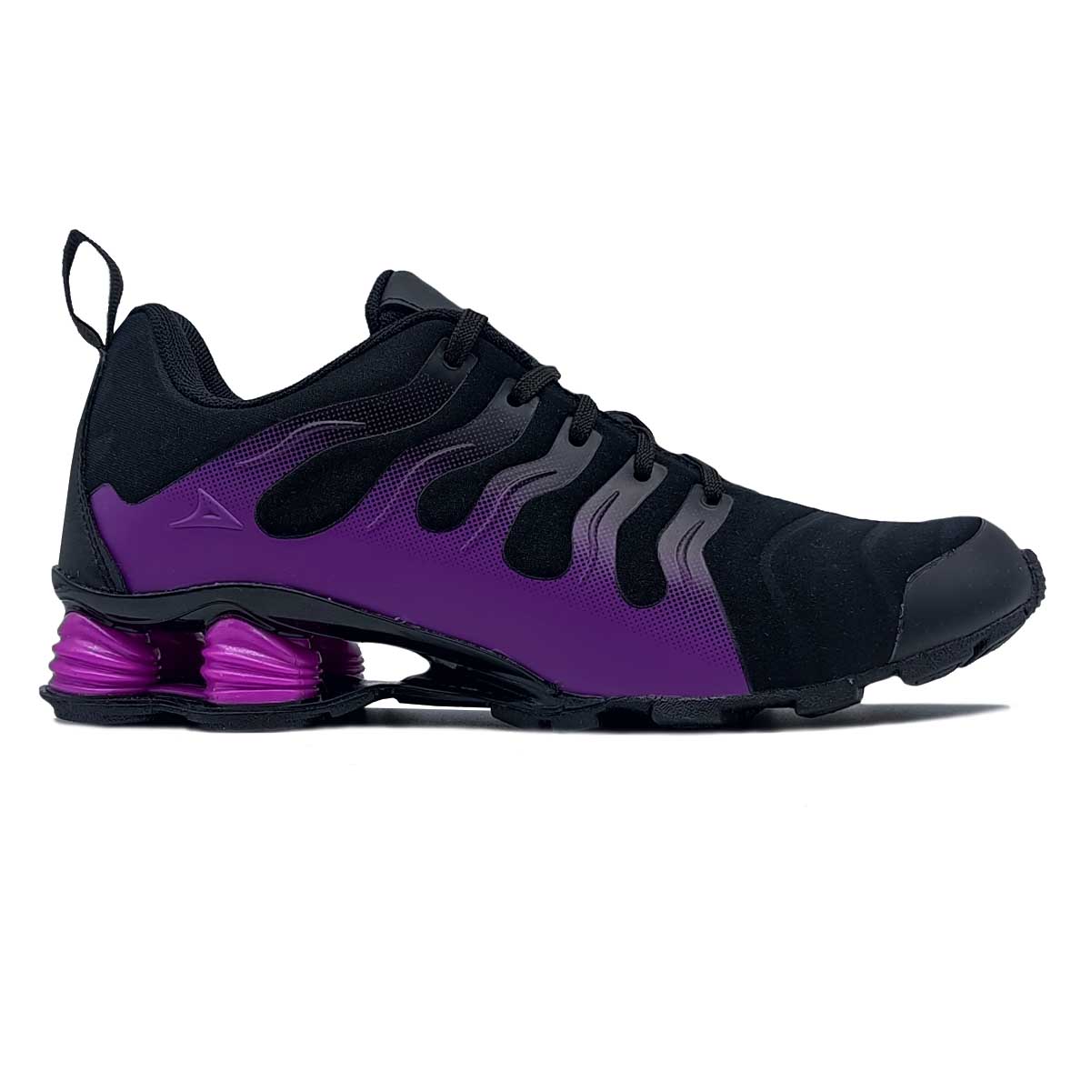Tenis Pirma 4528 Negro Morado Mujer Runing Correr Ejercicio Originales