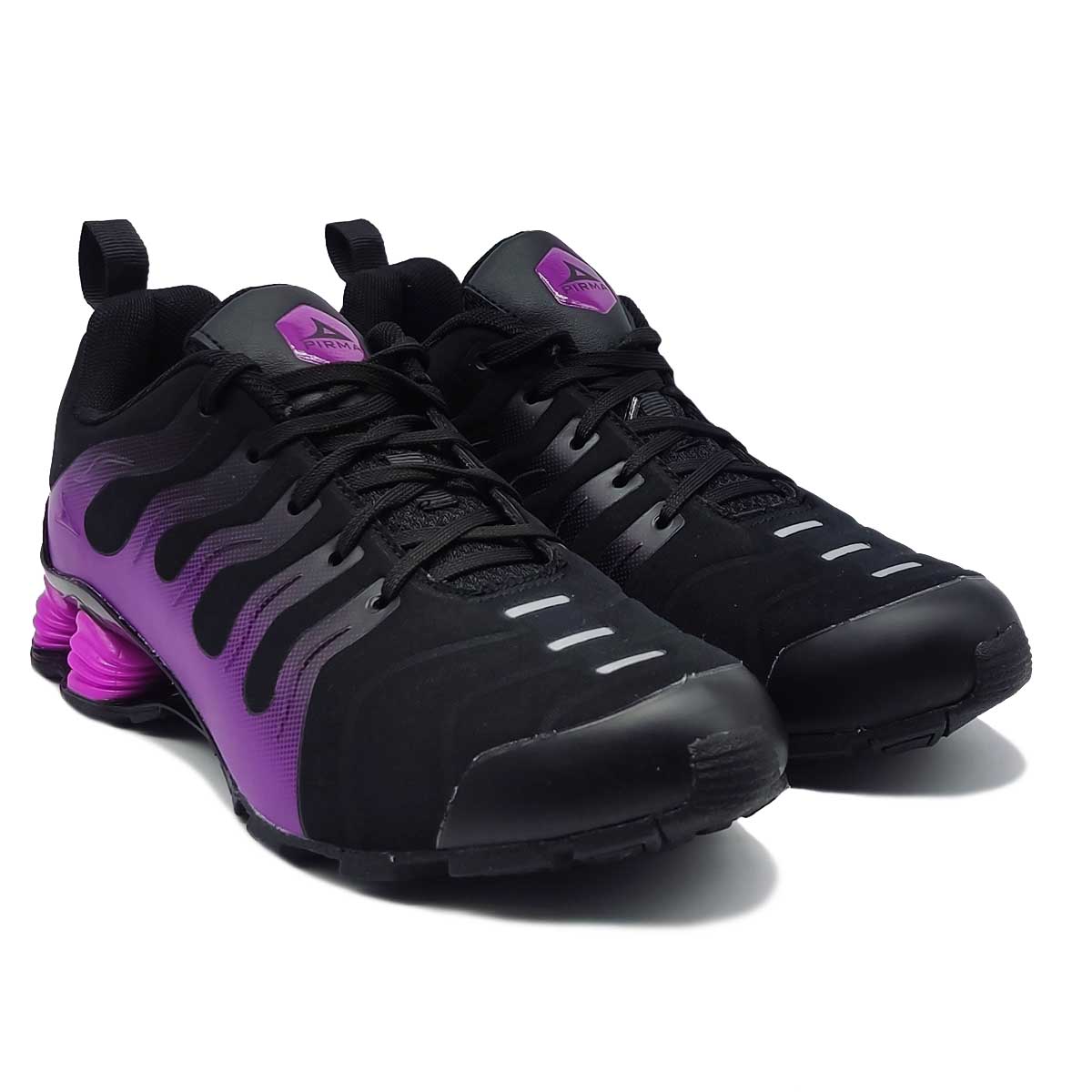 Tenis Pirma 4528 Negro Morado Mujer Runing Correr Ejercicio Originales