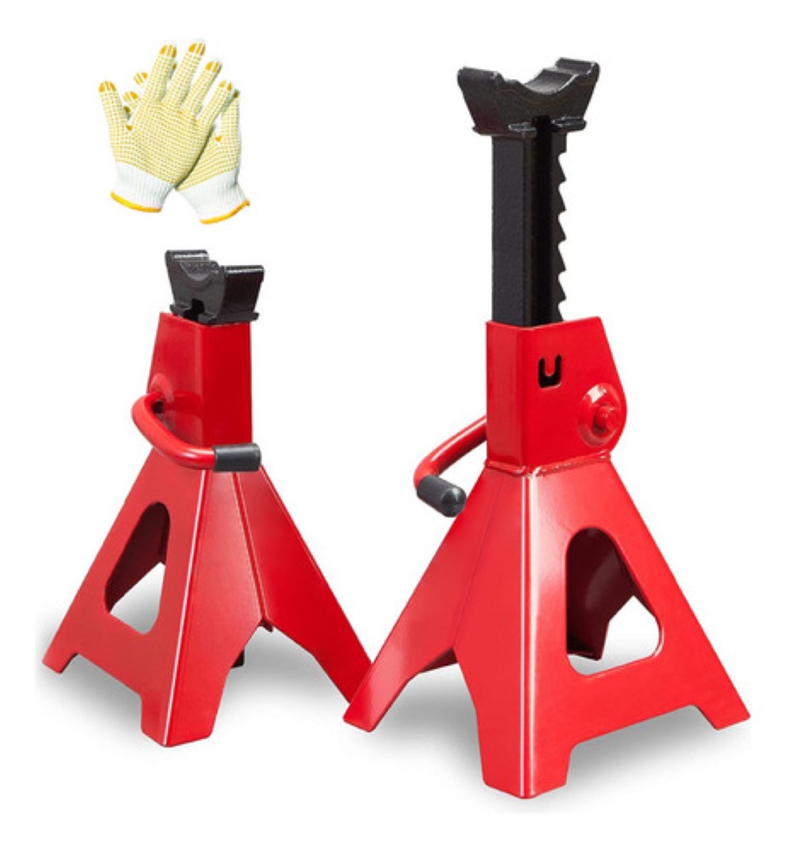 2 Piezas Torres Para Auto Torre Automotrices De 3 Toneladas rojo