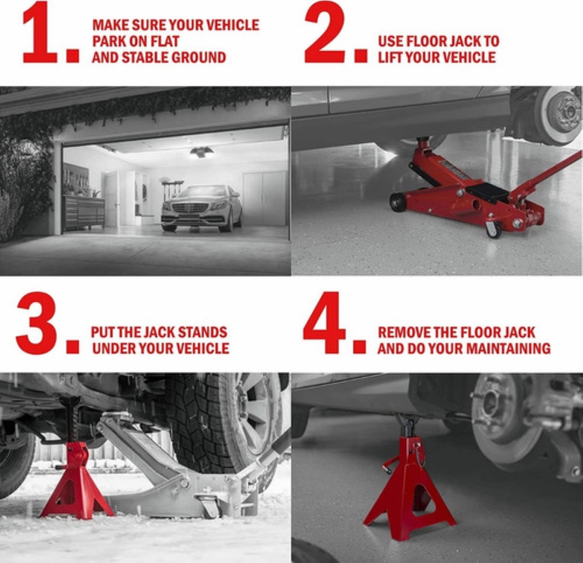 2 Piezas Torres Para Auto Torre Automotrices De 3 Toneladas rojo