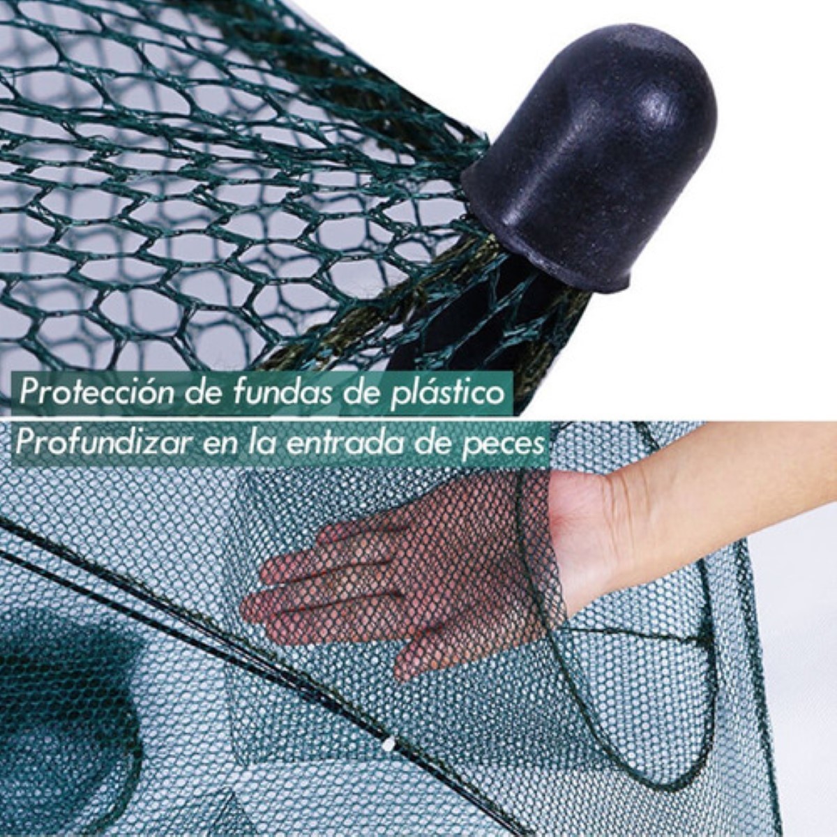 Trampa Plegable Pesca Para Cangrejos Peces Camaron 2 Agujero negro