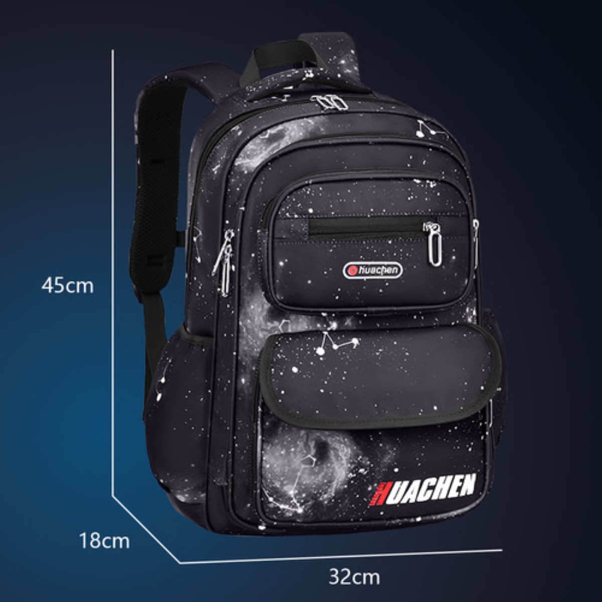 Mochila escolar Genérica color negro 35L