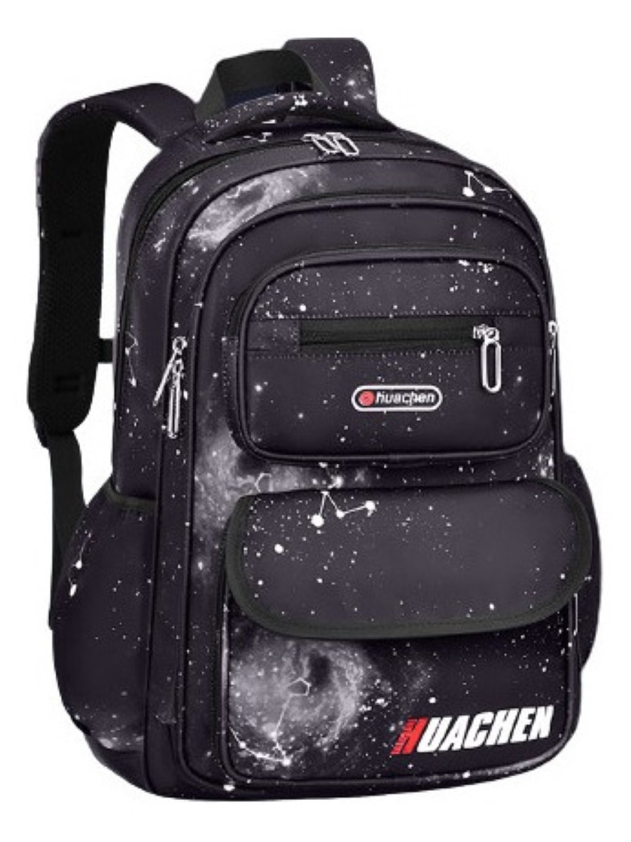 Mochila escolar Genérica color negro 35L