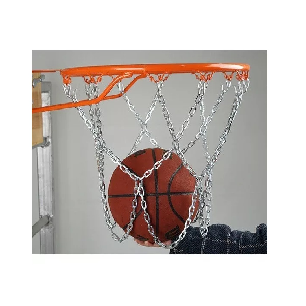 Red De Acero Cadena Para Canasta Baloncesto Basketball Malla