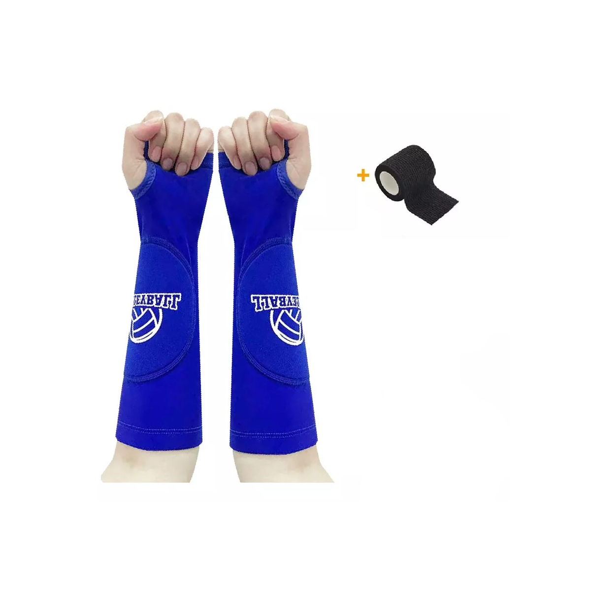 Mangas Protección Para Profesional Voleibol Mujer Brazo 2x Azul