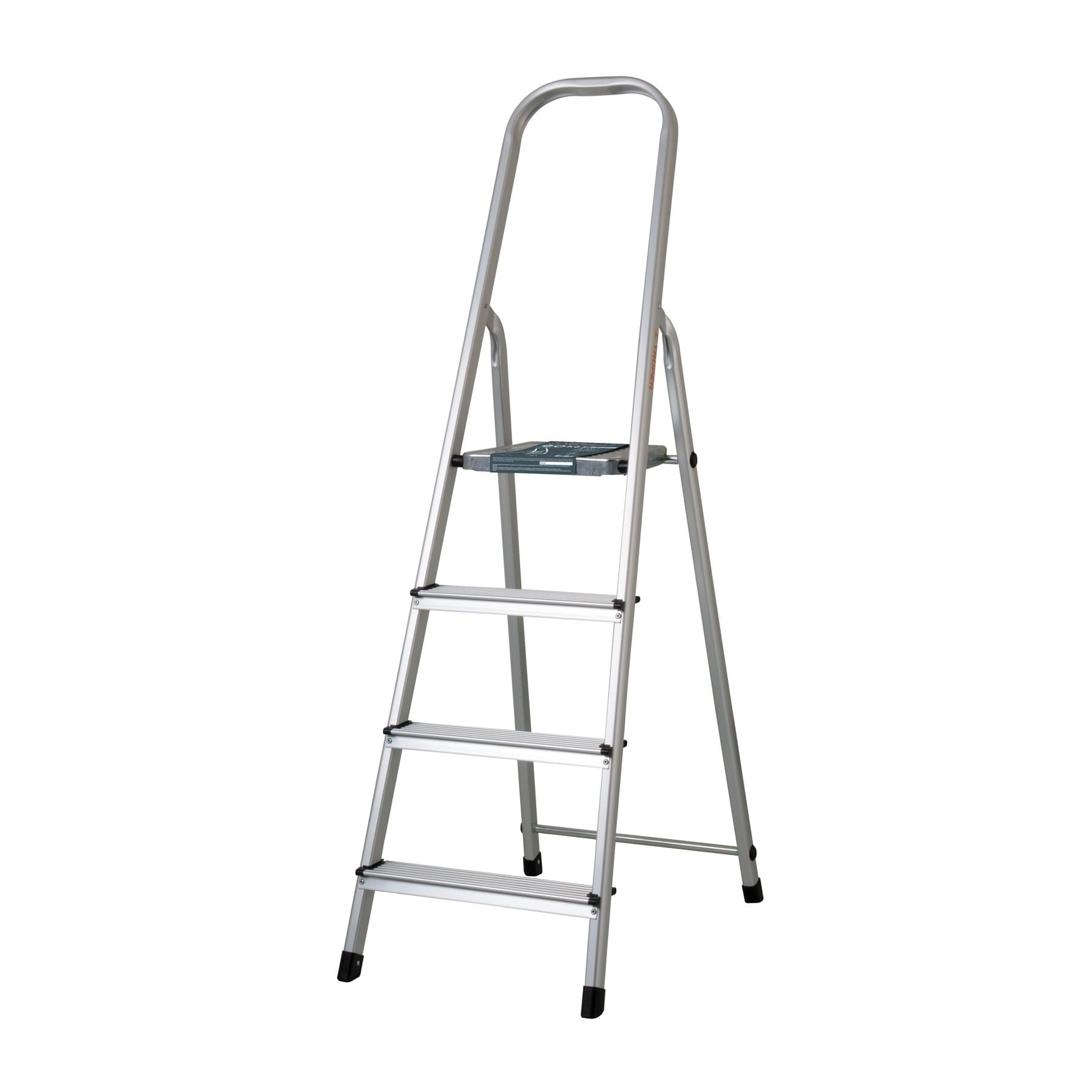 ESCALERA TUBULAR PLEGABLE, 4 PELDAÑOS, ALUMINIO, TRUPER 16765