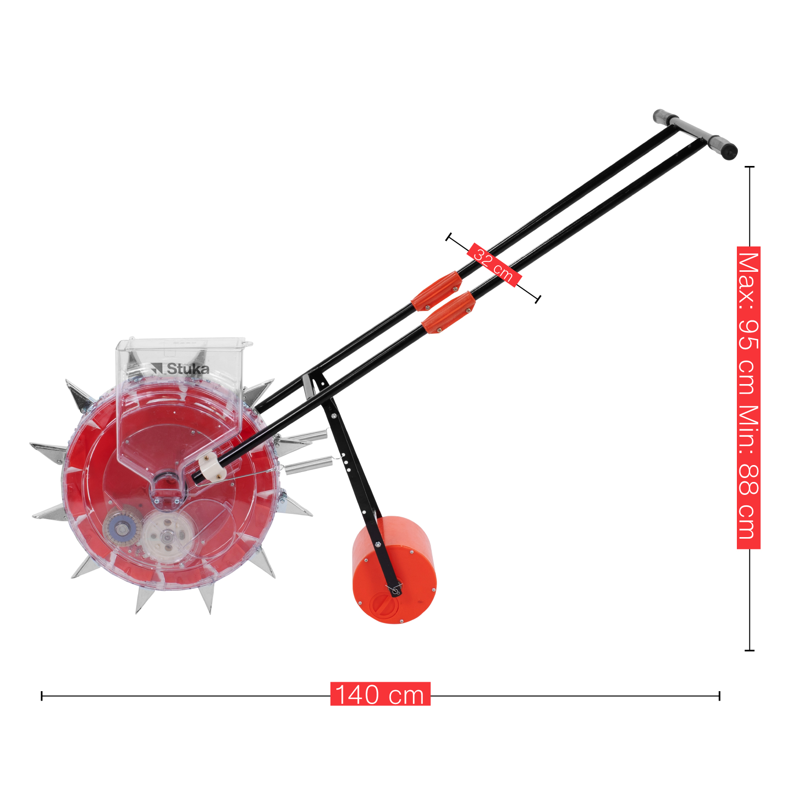 Sembradora Manual De Semillas FORLÍ C/Contenedor | 12 Picos | 6 Discos Intercambiables