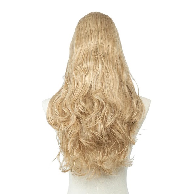 Extensiones De Cabello En U Media Peluca Con Clips Marca SARLA 24" RUBIO CLARO