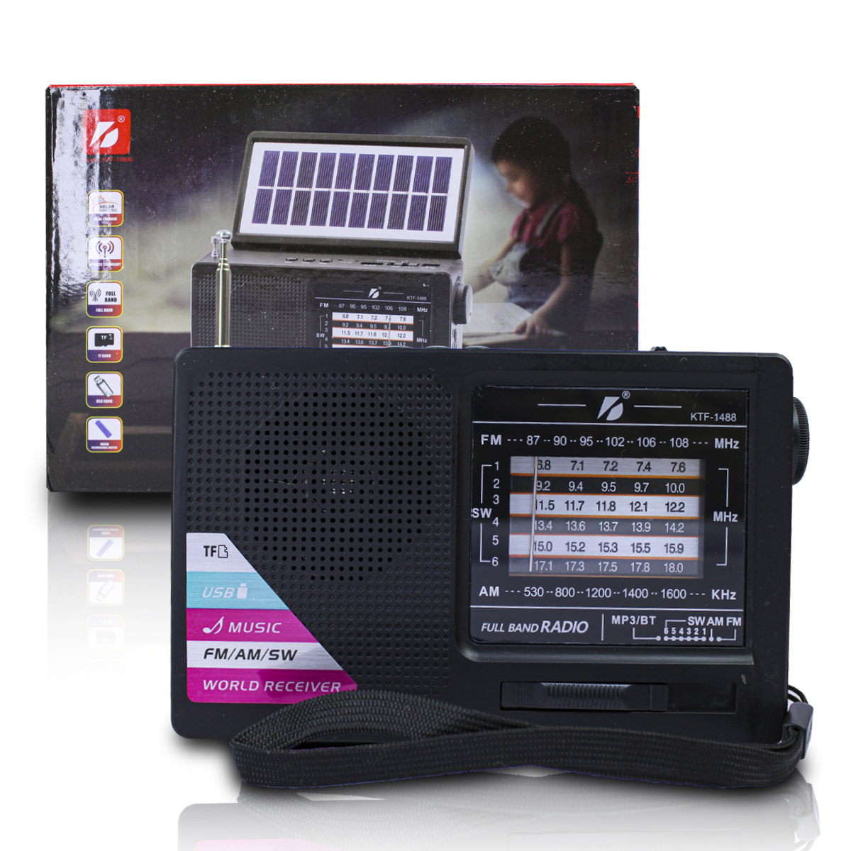 Radio Receptor de onda corta ktf-1488