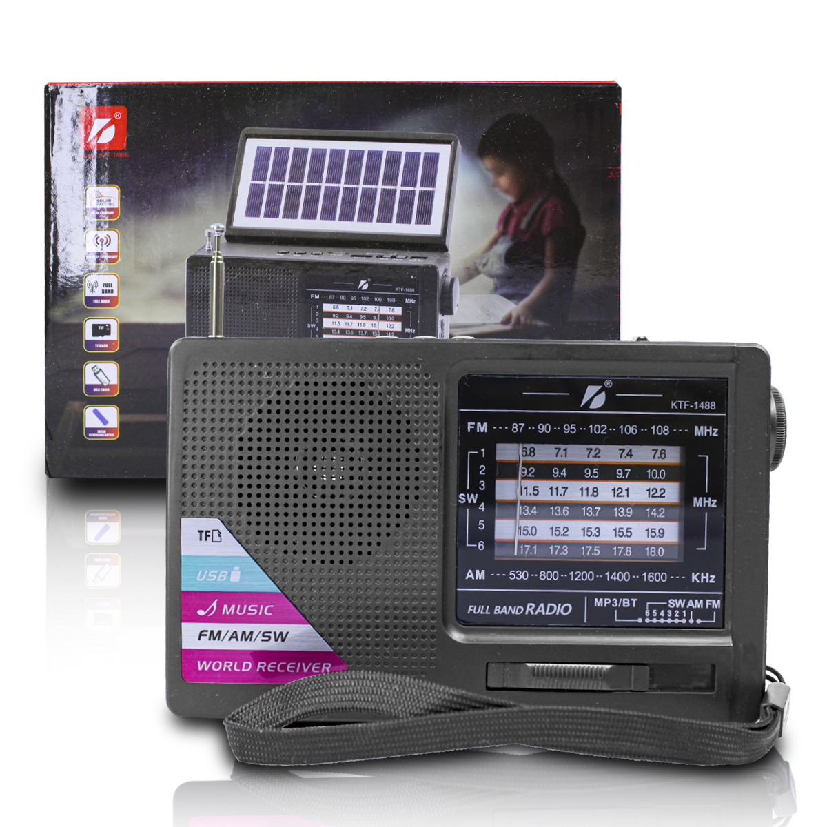 Radio Receptor de onda corta ktf-1488