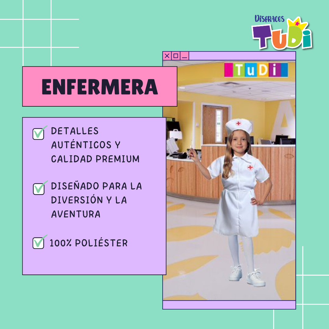 Disfraz de Enfermera y Doctora - Disfraces de Doctores para Niñas - Uniforme