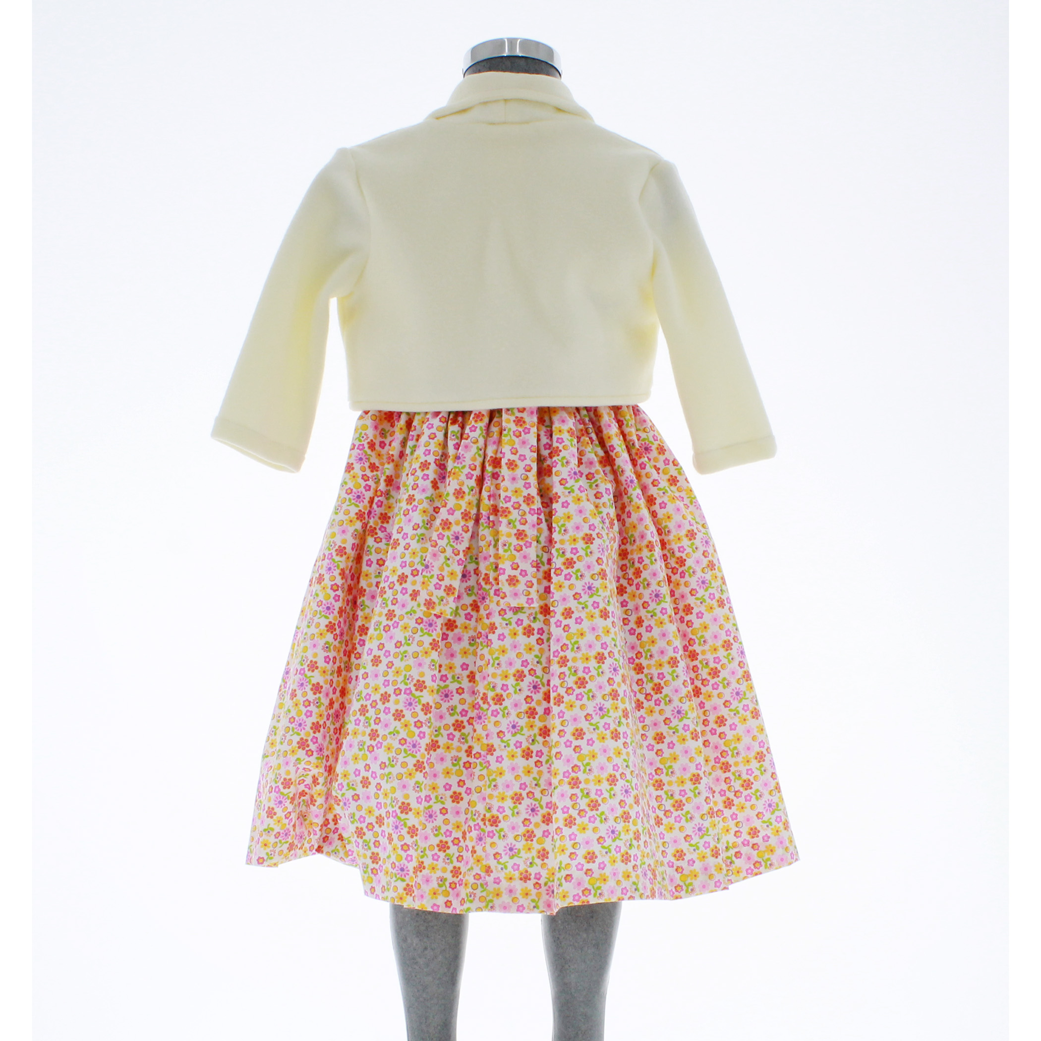 Vestido para Niña Blanco con Bolero 1 a 8 años 3577.