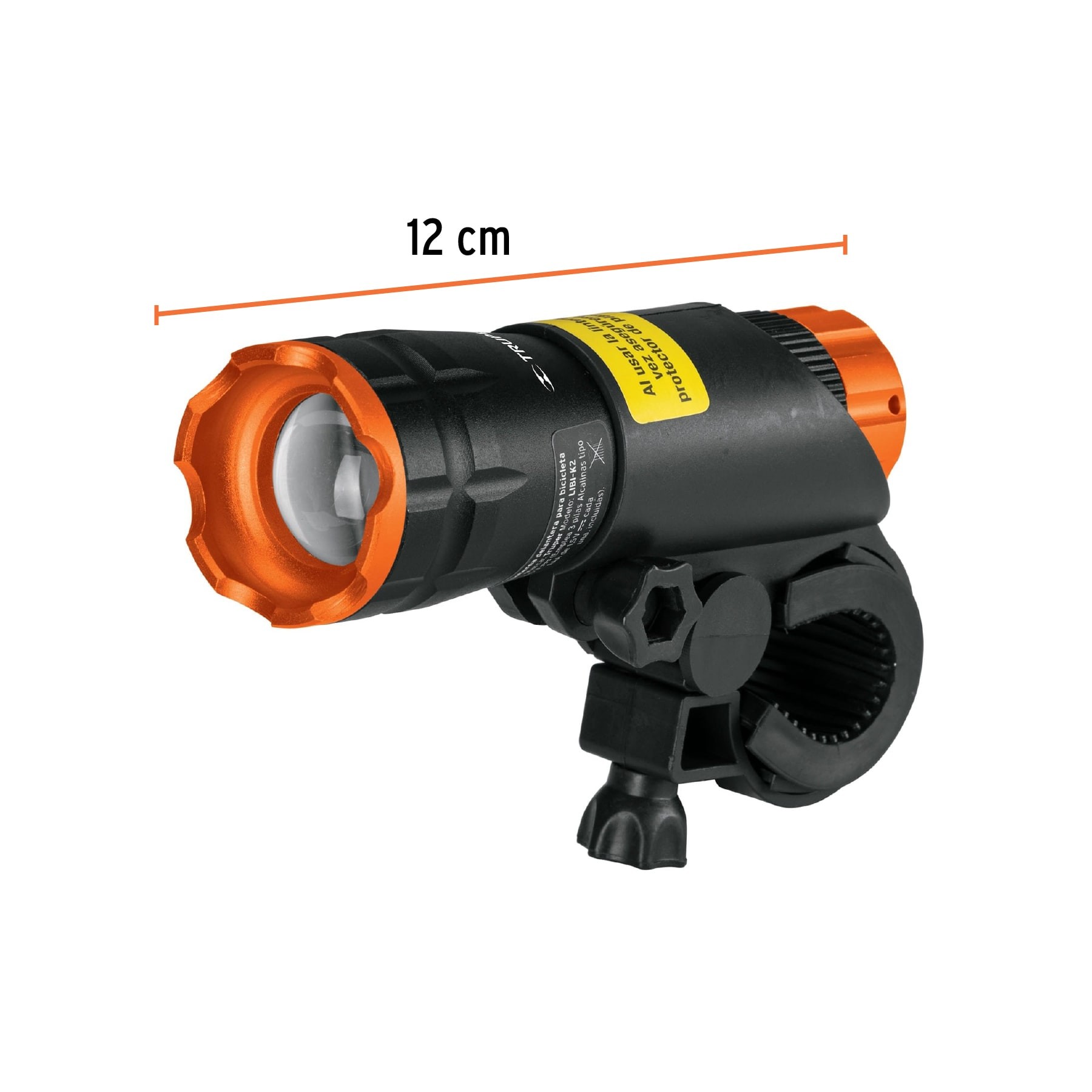 LINTERNA DELANTERA 100 LM PARA BICICLETA CON 3 PILAS AAA TRUPER 16796