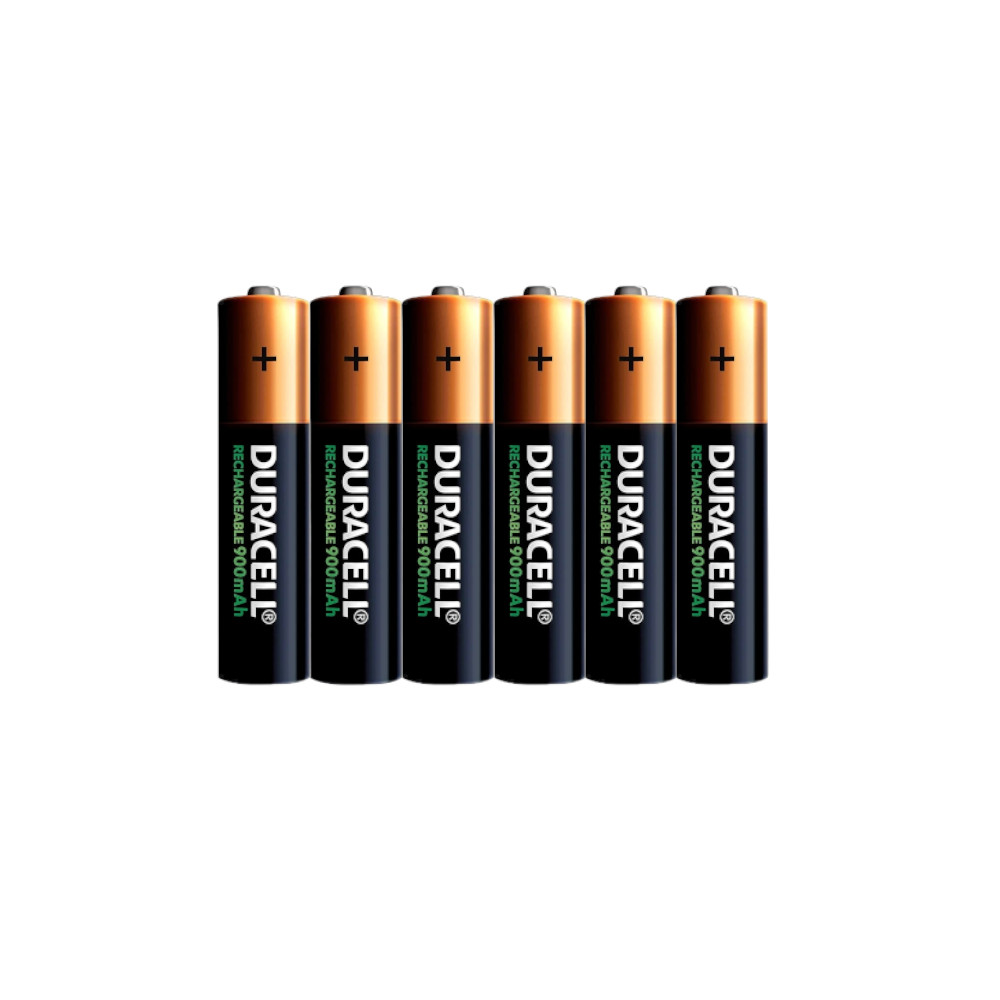Pilas AAA Recargables Duracell 900 Mah Con 6 Piezas