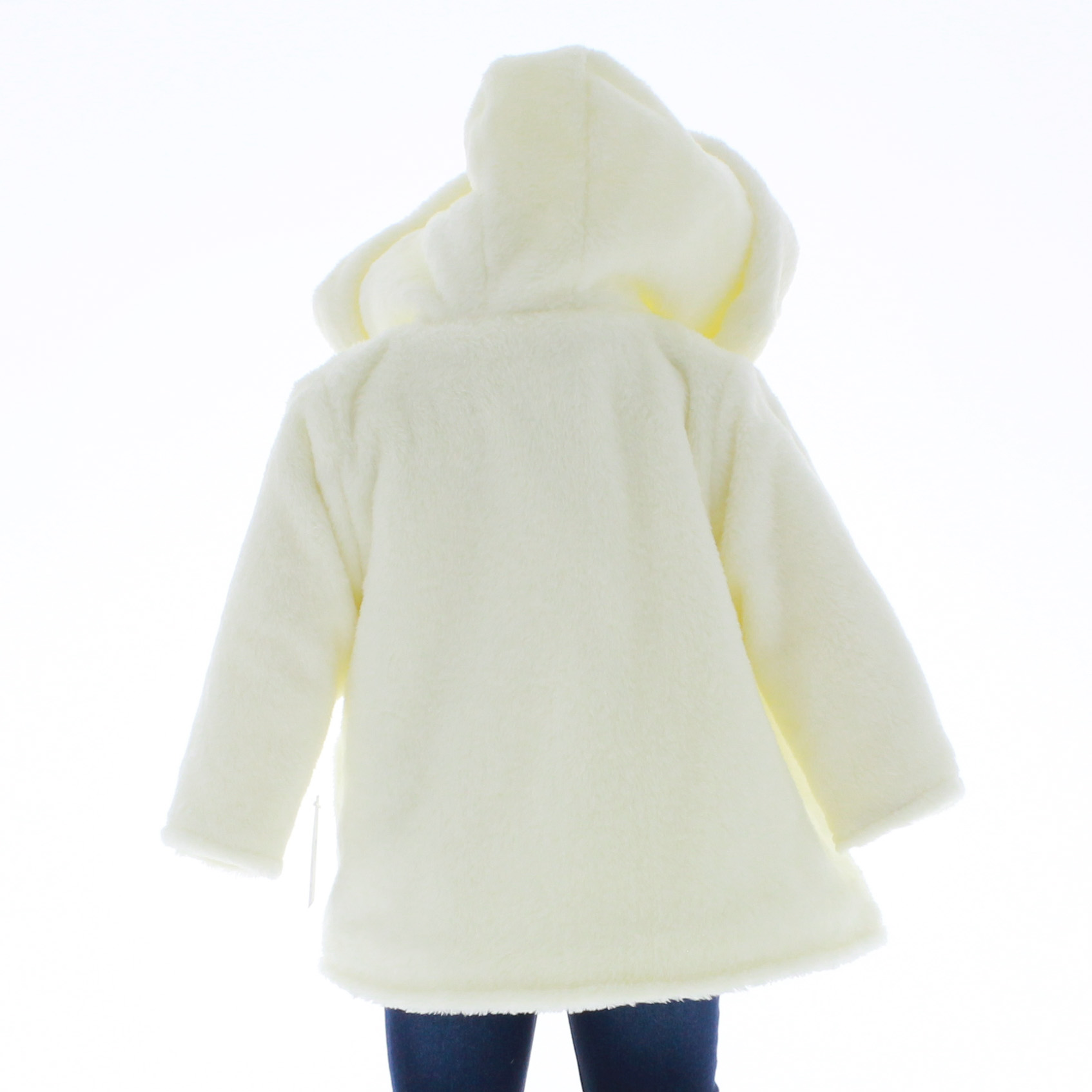 Abrigo Niña color Hueso Bebe Chamarra Tejida 3600 0 A 4 Años.