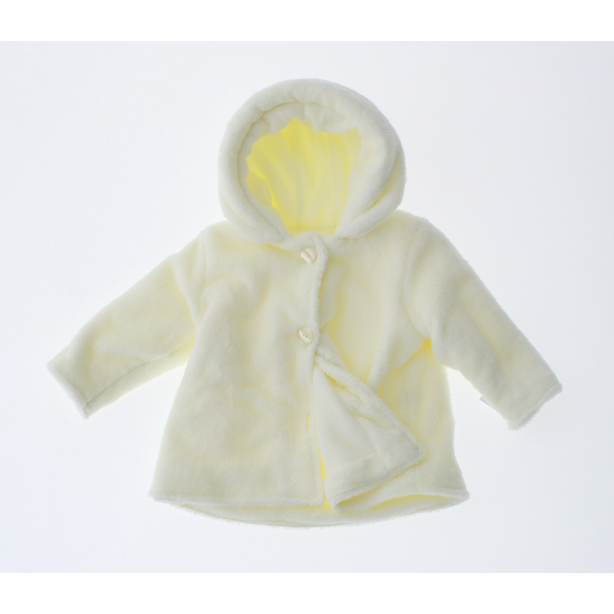 Abrigo Niña color Hueso Bebe Chamarra Tejida 3600 0 A 4 Años.