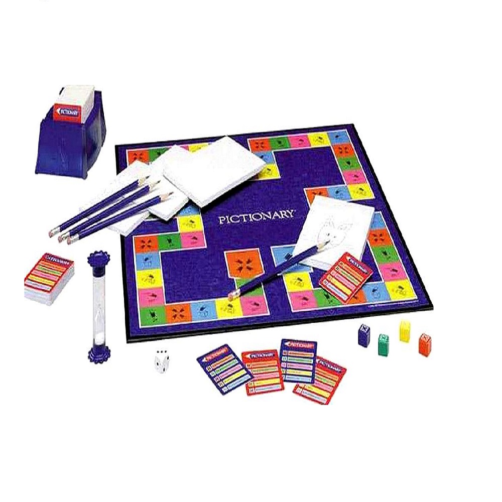 Pictionary juego de mesa original para 2 equipos de jugadores
