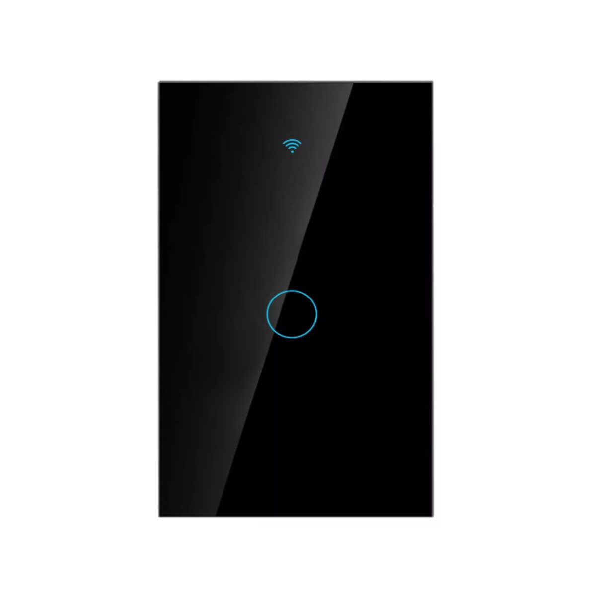 Interruptor pared inalámbrico Control voz uno apagador luz LED táctil WiFi Alexa Google Home negro