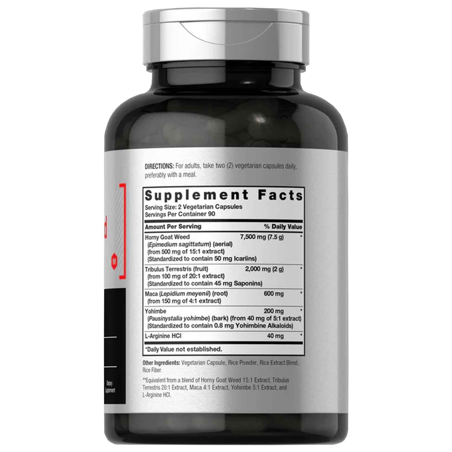 Horny Goat Weed 10,340mg Horbäach 180 capsulas Vitalidad, Libido, Energia 