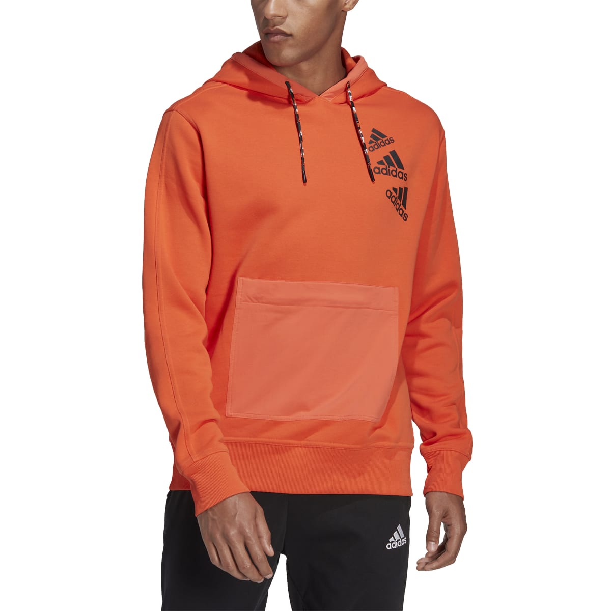 Sudadera Deportiva Unisex adidas BrandLove Fleece Naranja 