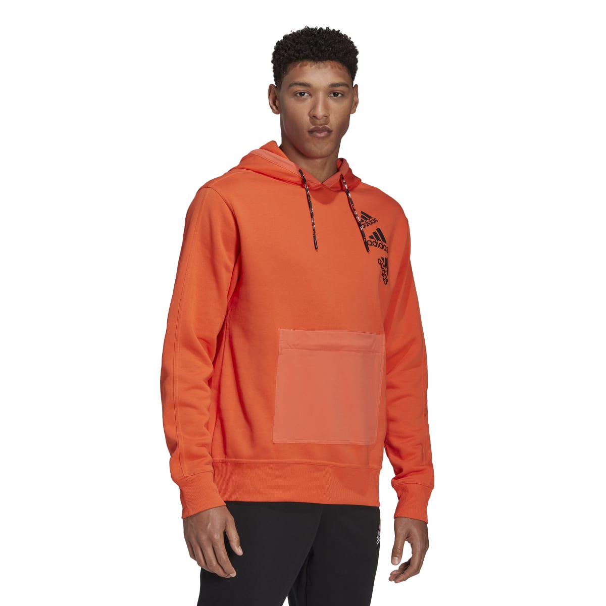 Sudadera Deportiva Unisex adidas BrandLove Fleece Naranja 