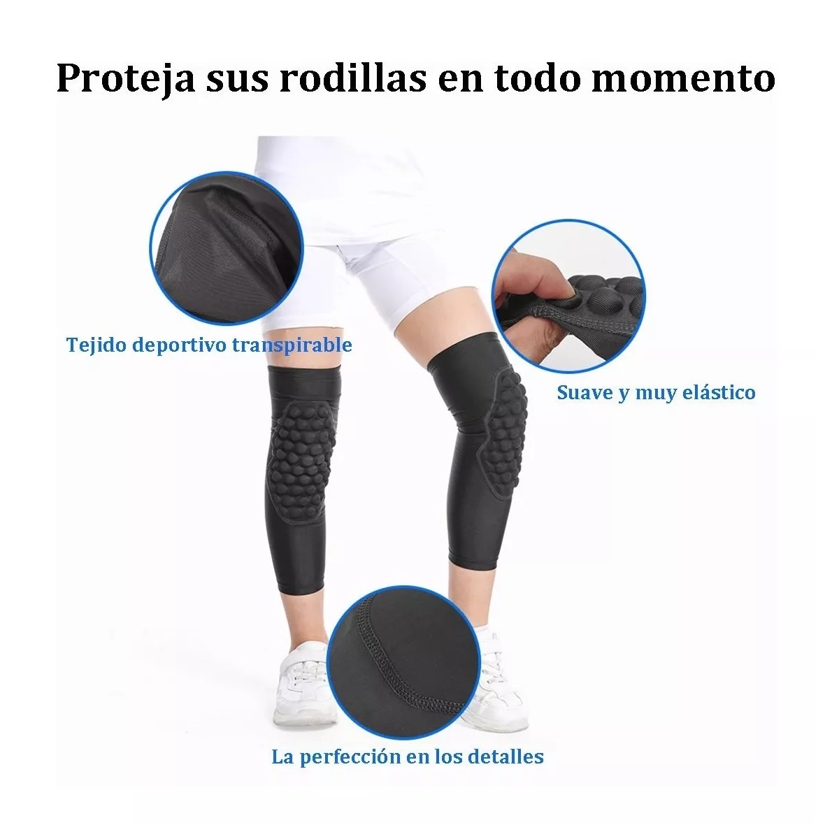 Rodilleras Basquetbol Niños Negro M