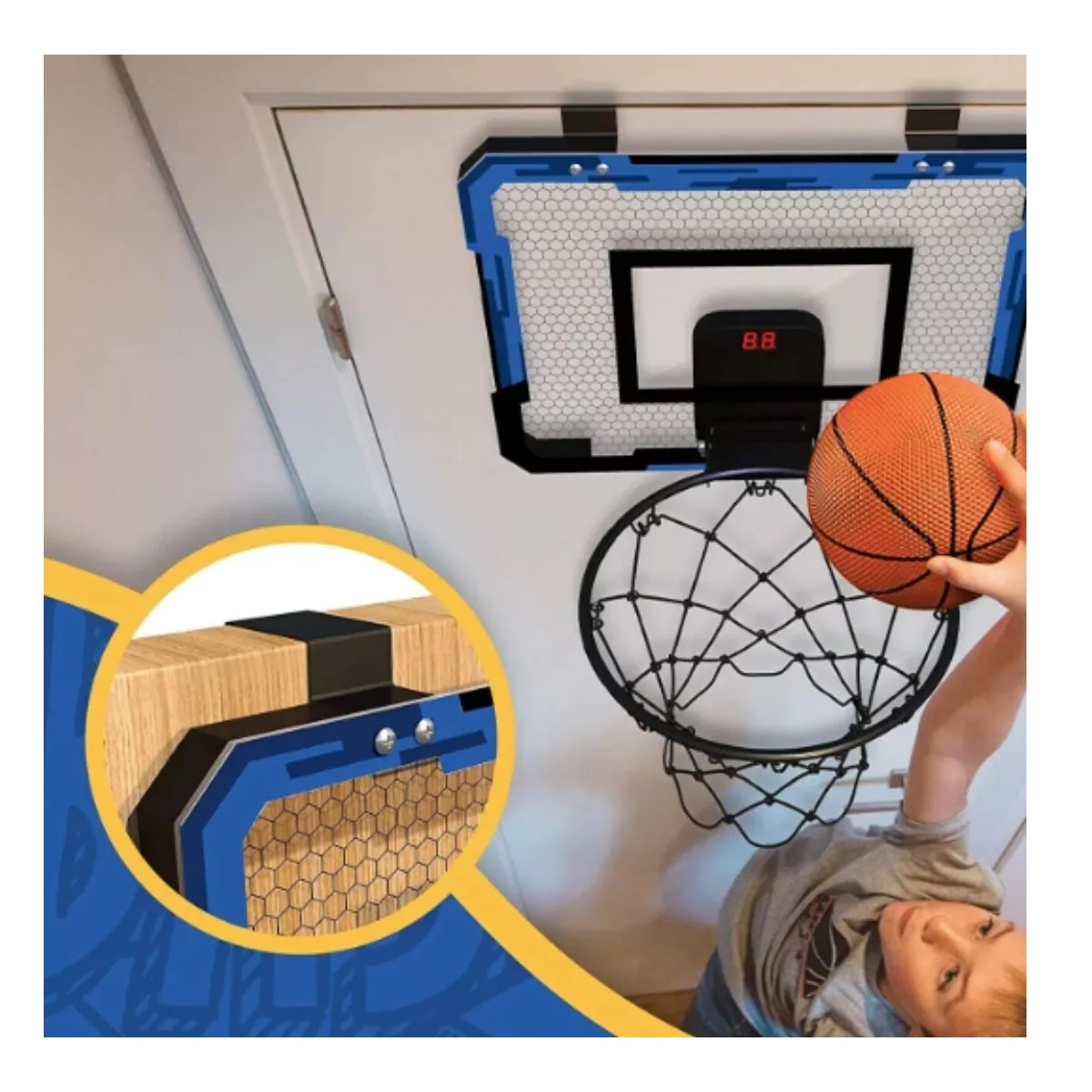 Tablero Basketball Juguete Gratis Balon Para Pared O Puerta