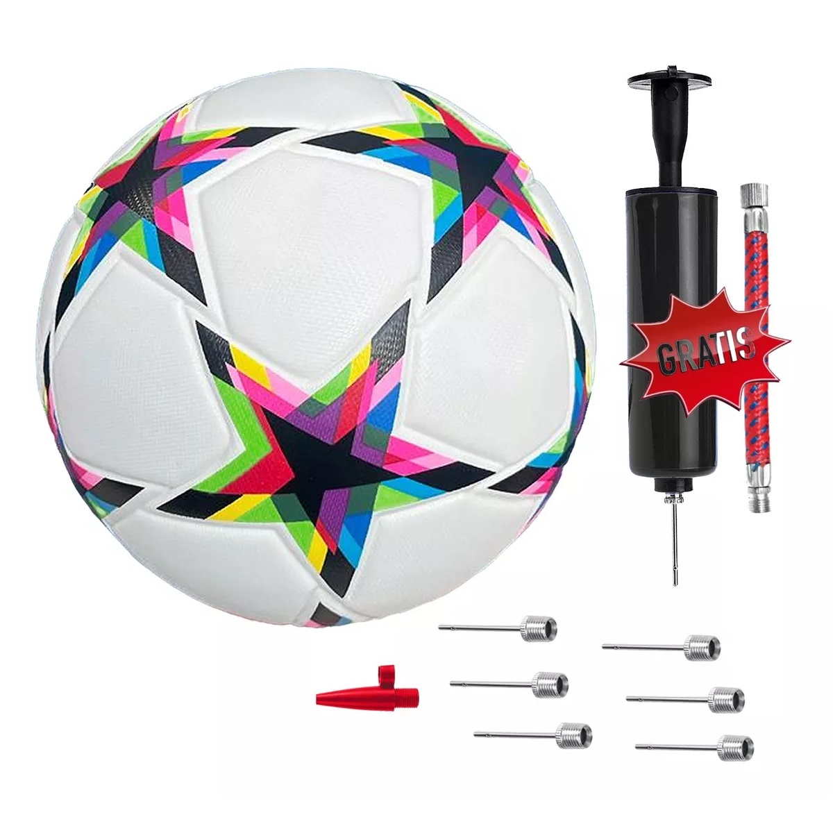 Balón Futbol Soccer No. 4 Champions Estrellas Hibrido Bomba