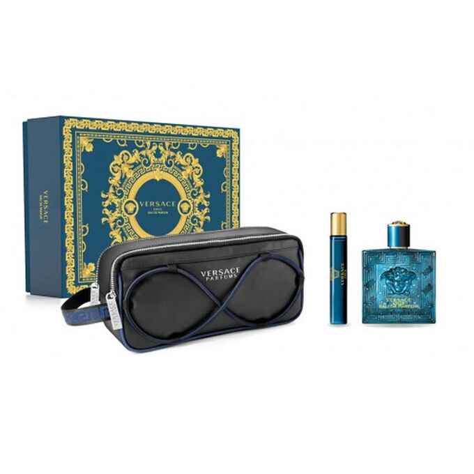 Set 3 Piezas Eros Eau de Parfum para Hombre de Versace 