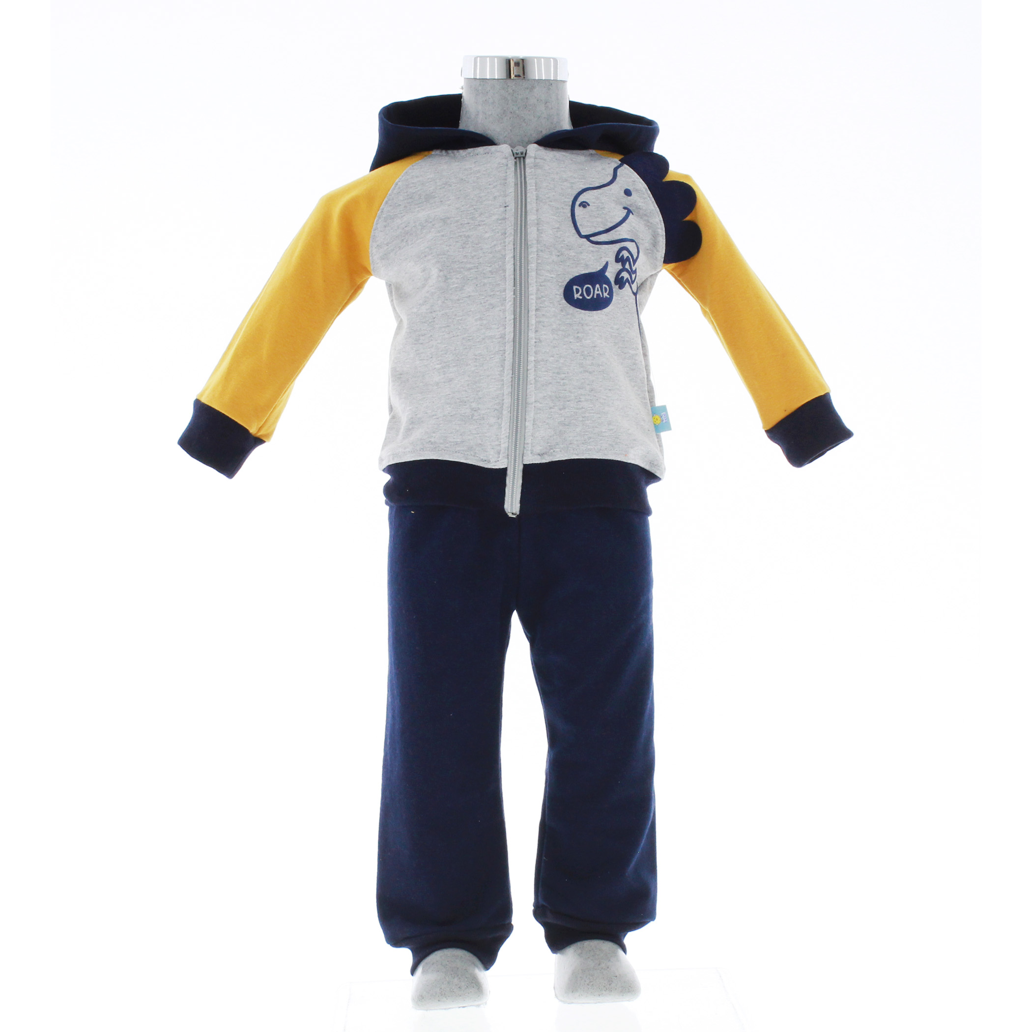 Conjunto Pants Para Bebé Niño 2 Piezas Gris 3632 0 a 3 años