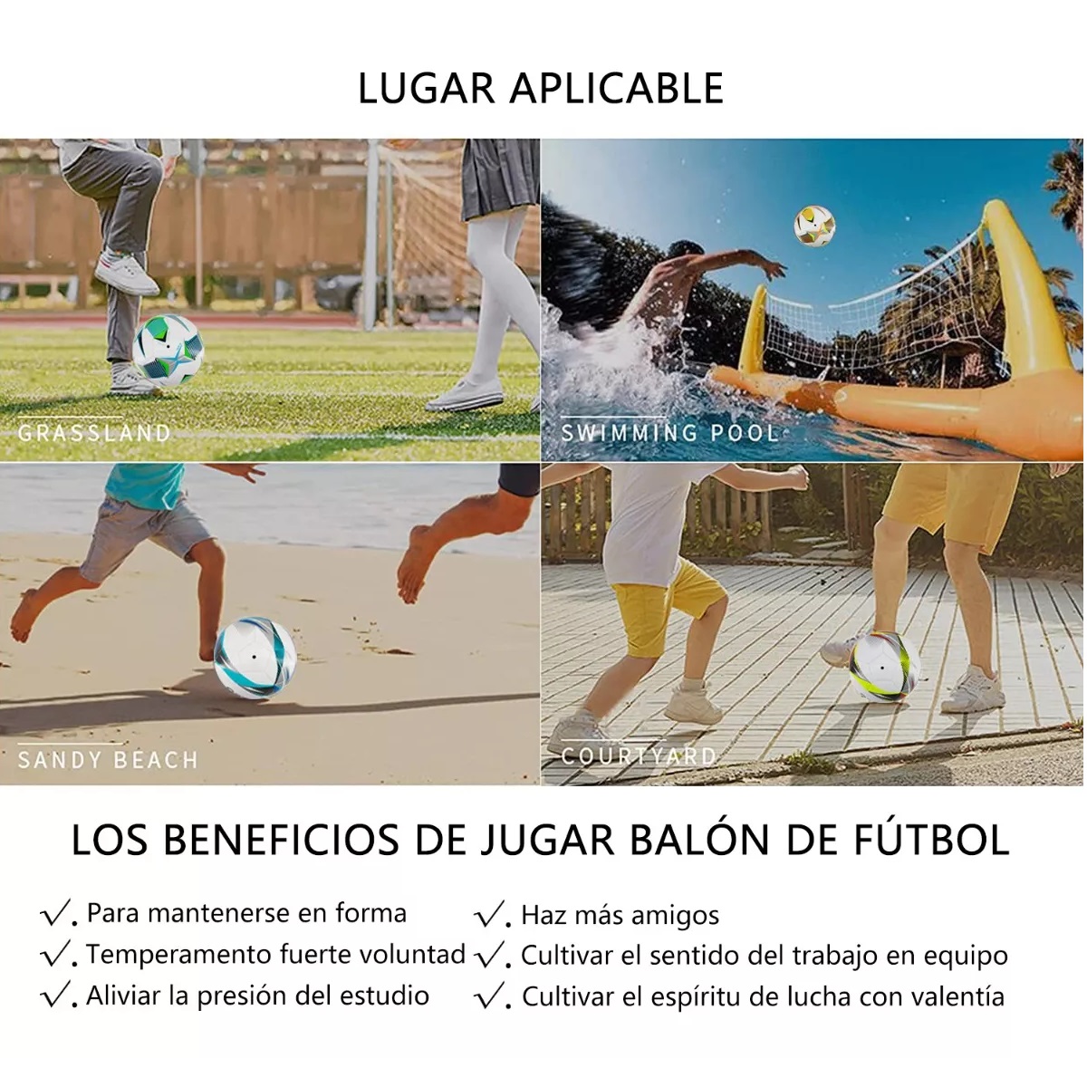Balón Fútbol Soccer No.5 Classic Oficial Profesional