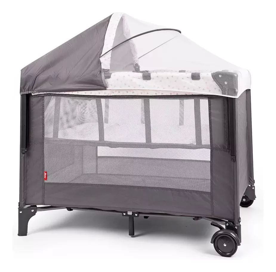 Cuna Corral Colecho D Bebé Rosa Love & Care Con Mosquitero