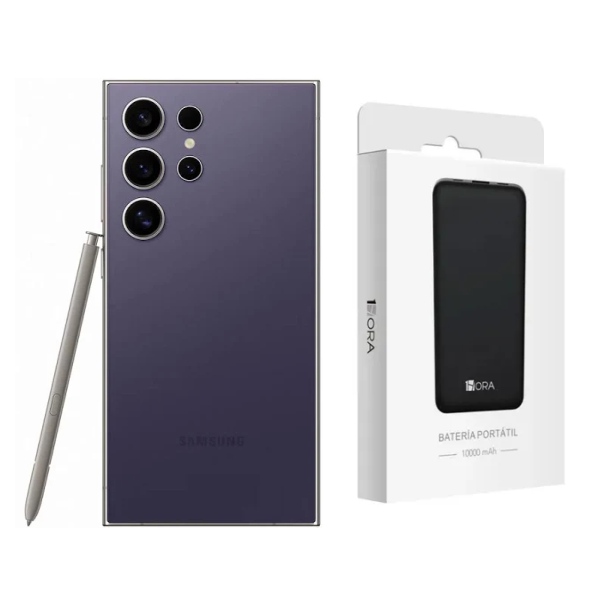 Samsung Galaxy S24 Ultra Morado 512GB Nuevo + Power Bank 10000 mAh.