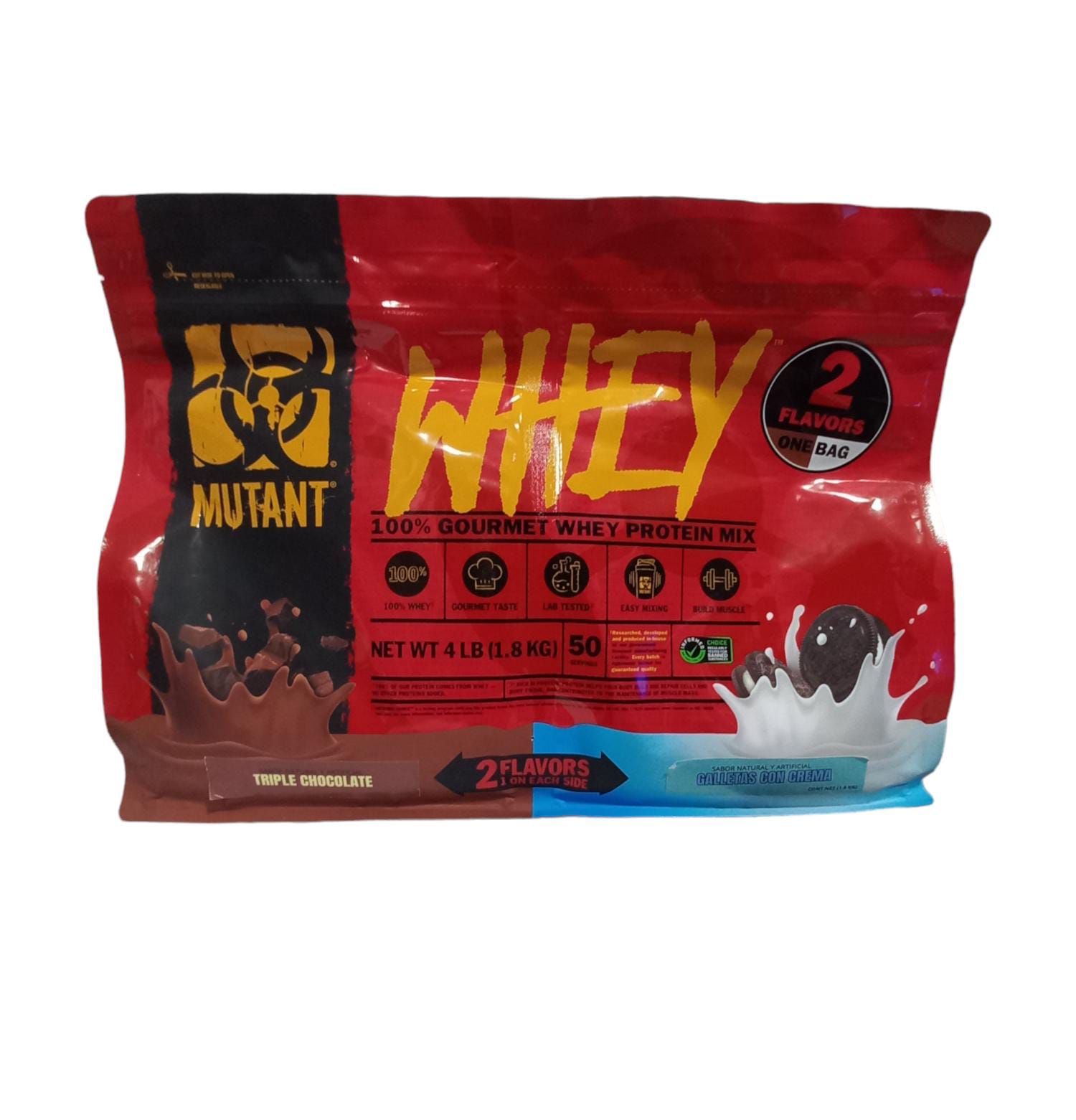 Proteina Mutant Whey Duo 4lb 1.8kg 50 serv