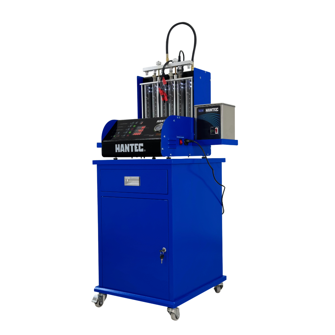Laboratorio De Inyectores HANTEC 6 Inyectores Pro GDI Piezoeléctrico Con Mesa incluye Liquidos y Tina               