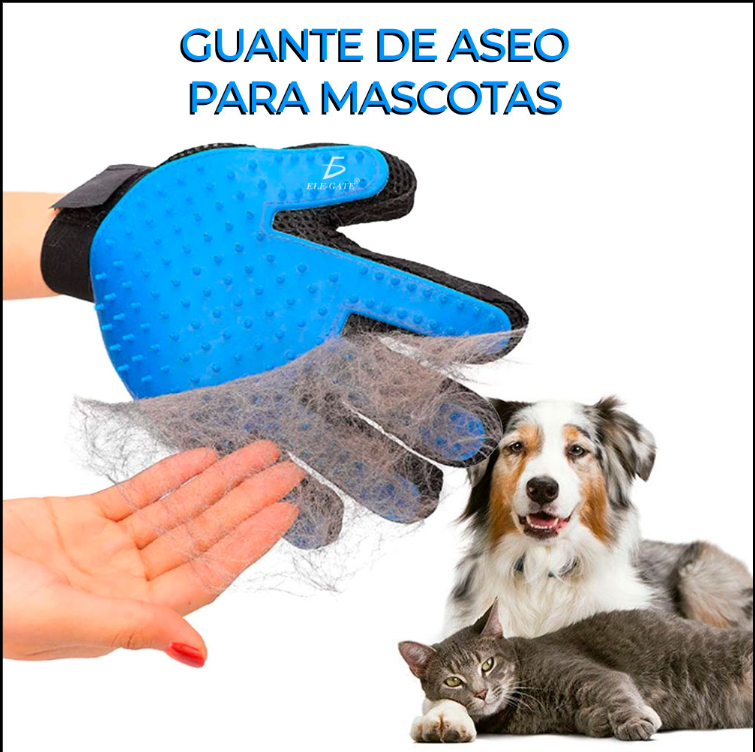 Guante Quita Pelos Cepilla Desenreda Para Perros Y Gatos.