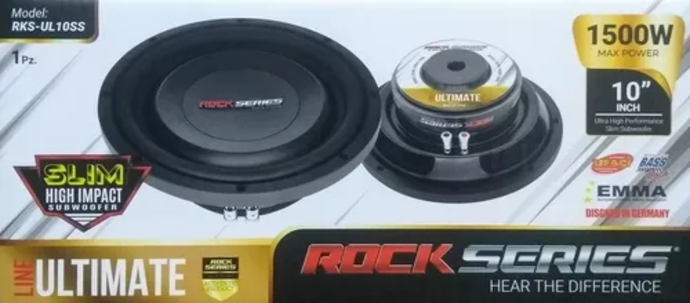 Subwoofer Plano  Rock Series RKS-UL10SS 10 Pulgadas 500 W Rms.