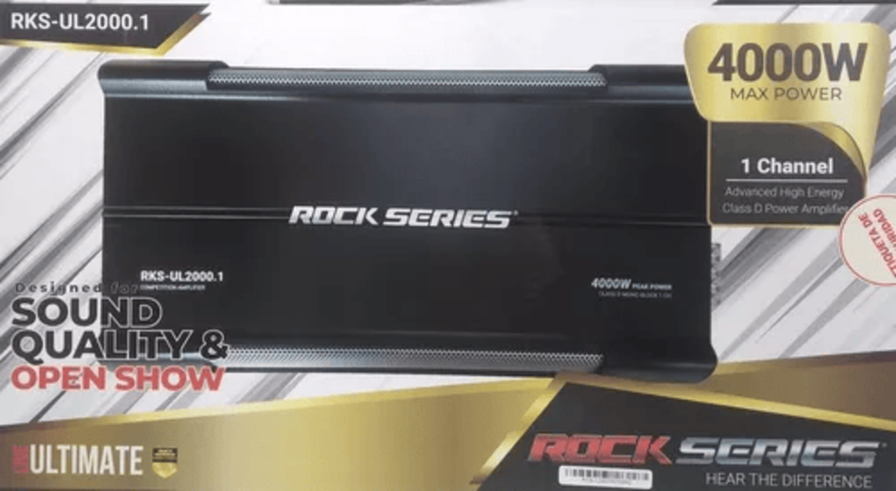 Amplificador Rock Series Ultimate RKS-UL2000.1 4000 W Clase D.