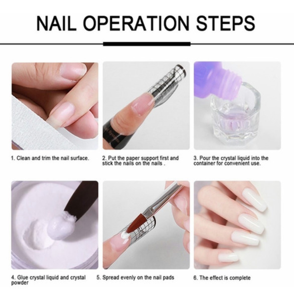 Juego De 73 Herramientas Para Uñas Acrílicas, Manicura, Base