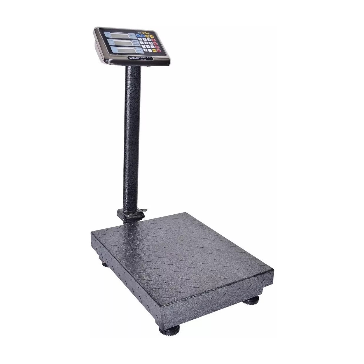 Báscula Comercial Digital Rhino BAPCA 200kg Con Mástil 100v - 120v Gris 50 cm X 50 cm