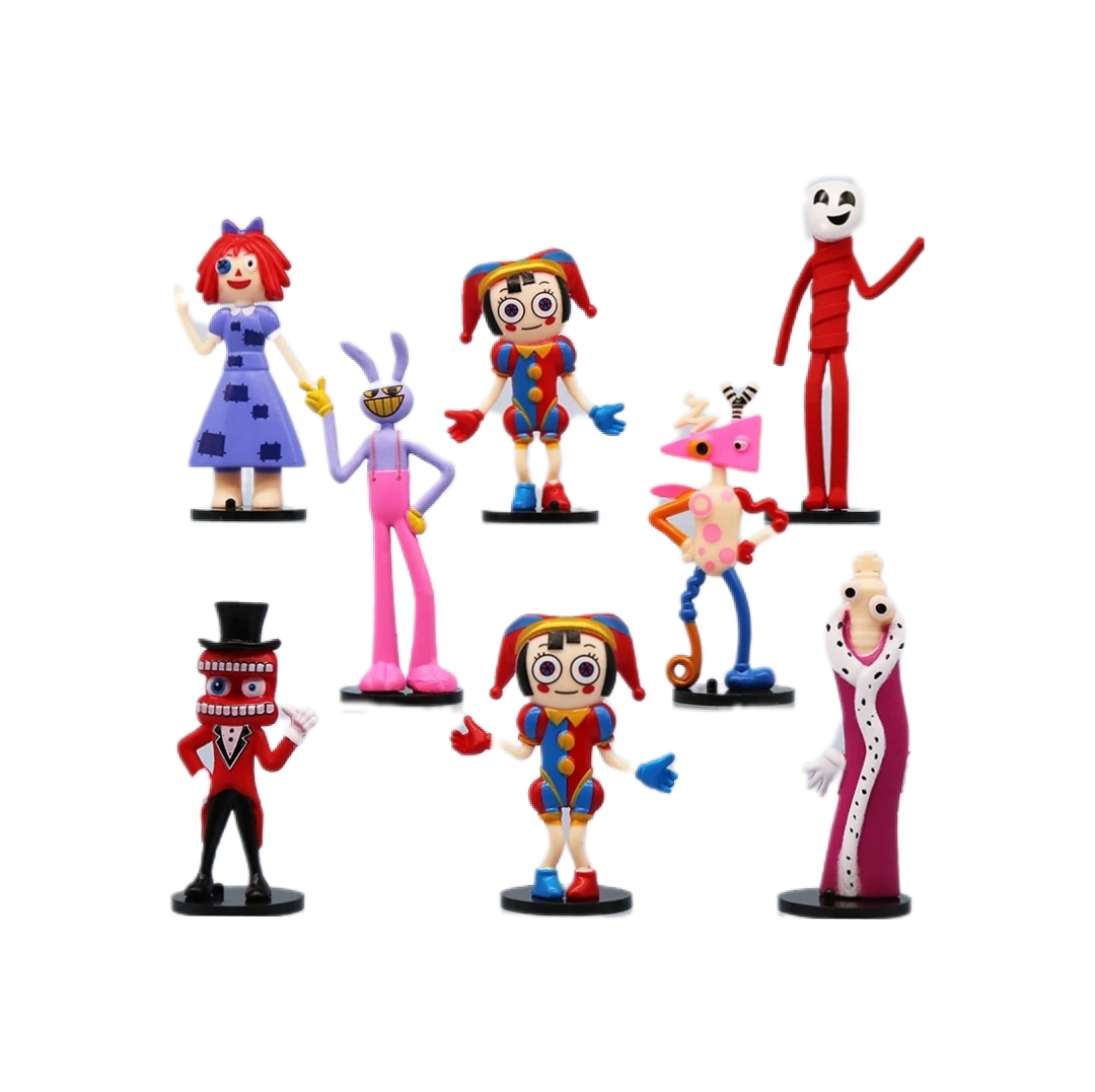 Figuras de Colección Circo Digital Pomni Jax Ragatha Zooble Gangle Caine