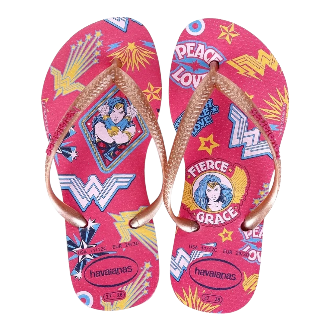 SANDALIAS PLANAS HAVAIANAS PARA NIÑASDE PRINCESAS