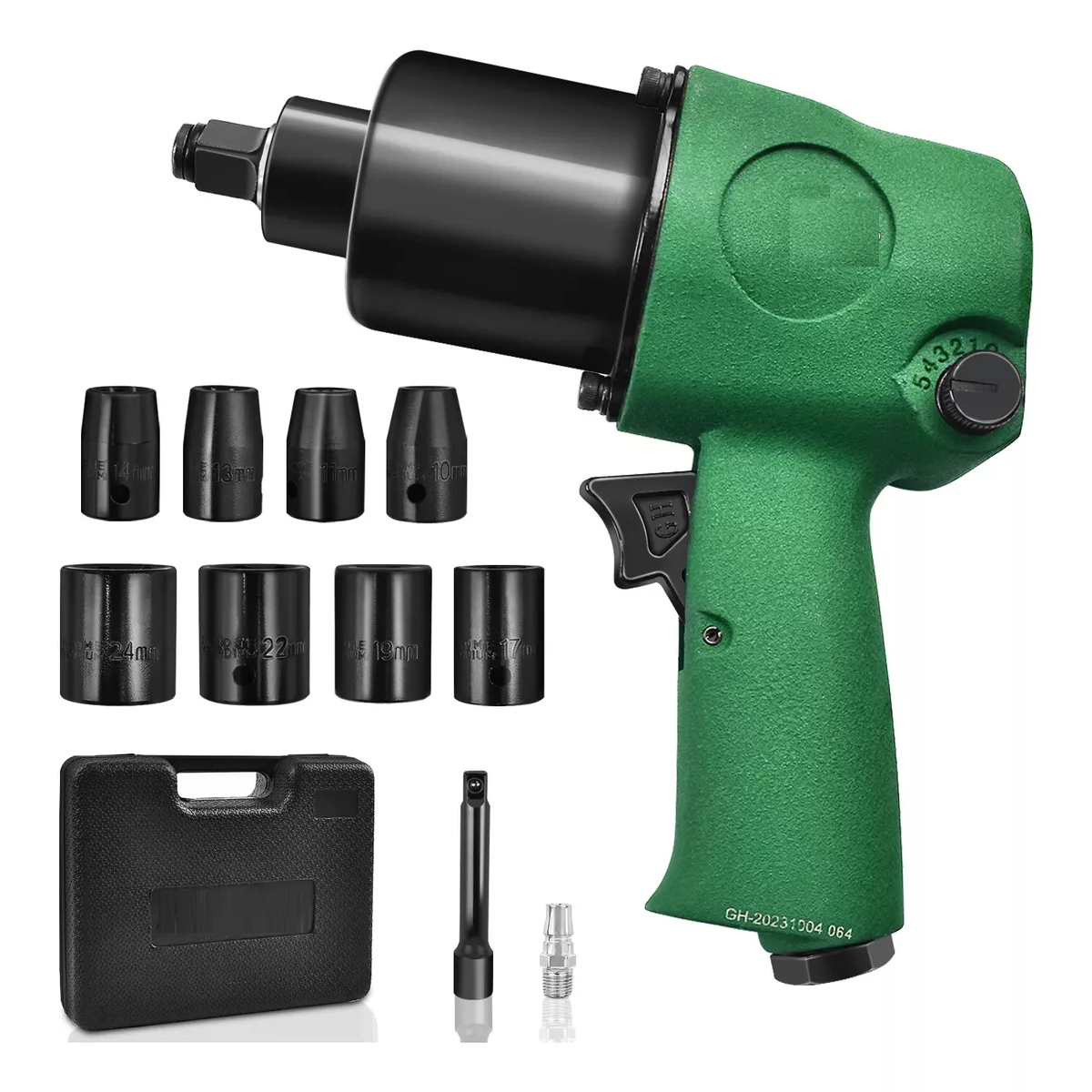  Llave De Impacto Pistola Neumática 1/2'' Verde 720nm