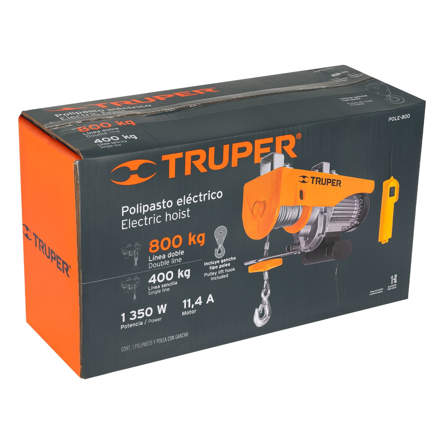 POLIPASTO ELÉCTRICO DE 800 KG, TRUPER 16847