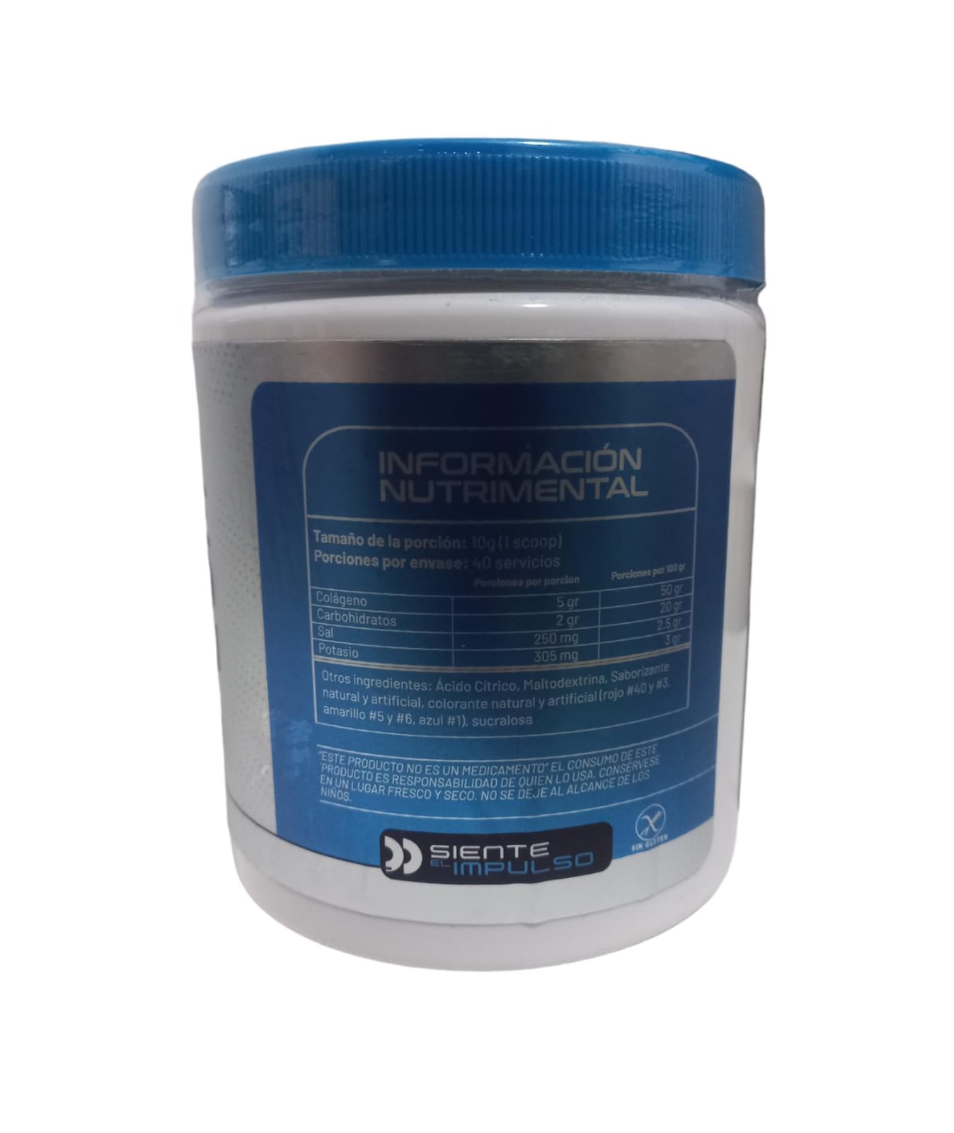 Colageno Hidrolizado Blue 400gr 40 serv .