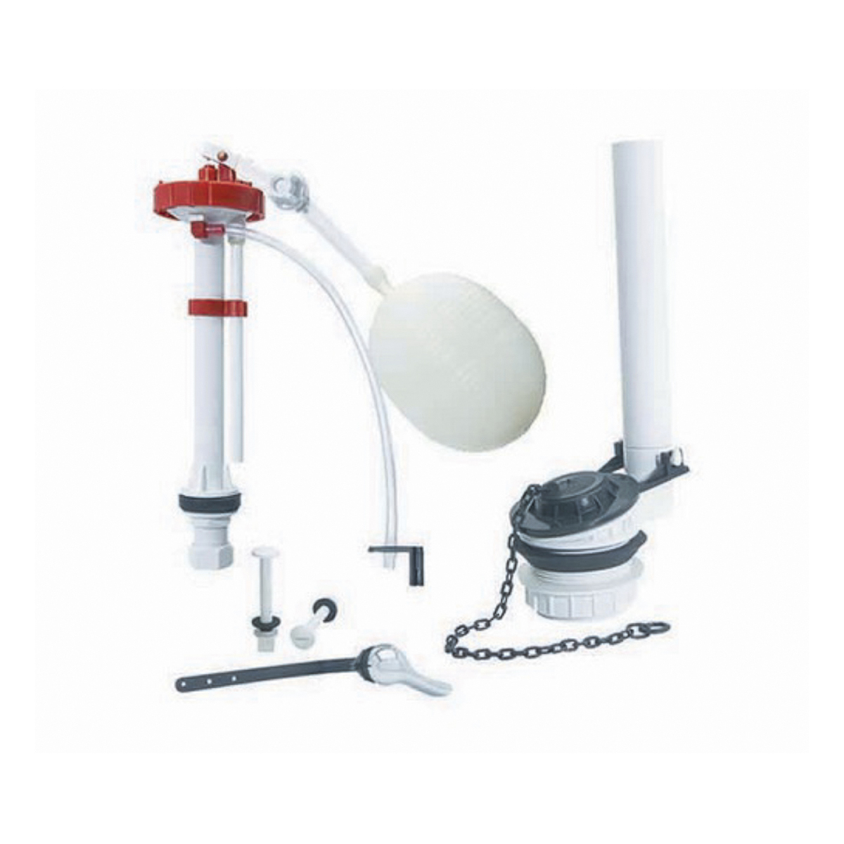 Juego Herrajes Wc Polipropileno Dica K4056P