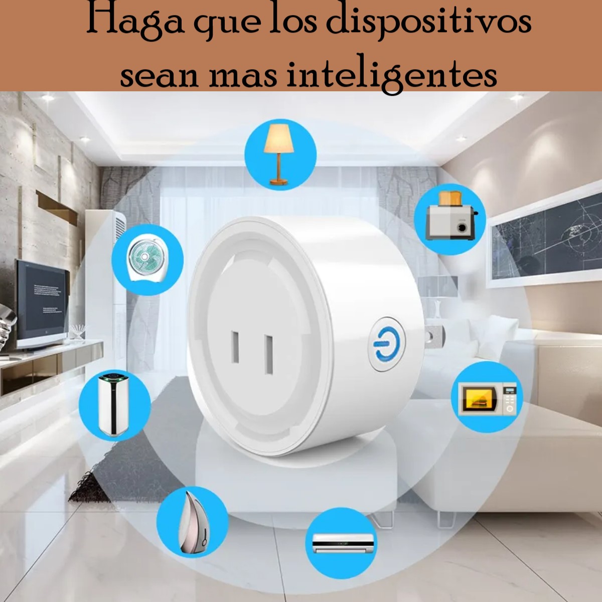Contacto enchufe inteligente WiFi control remoto voz temporizador aplicación Alexa Google