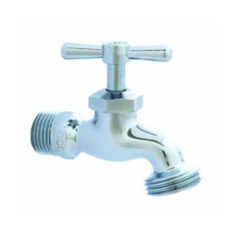 Llave Jardin 1/2 Compacta Cromada Dica 4019C