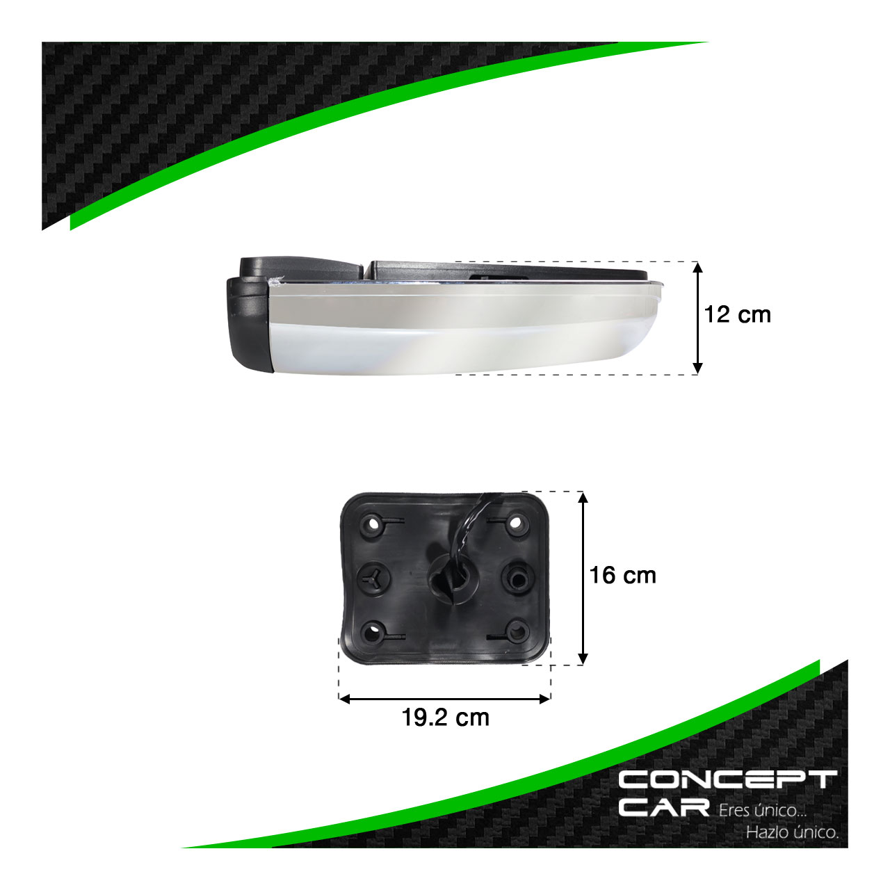 Espejo Lateral Freightliner Cascadia 08-17 Cromo Electrico